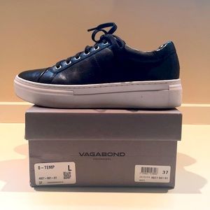 Vagabond Black Zoe Platform tennis shoe